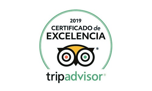2019 Certificado de Excelencia por Tripadvisor