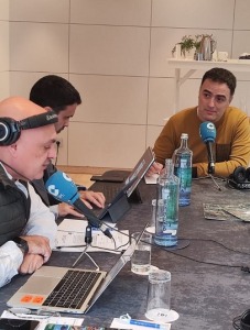 Aitor Delgado on the radio