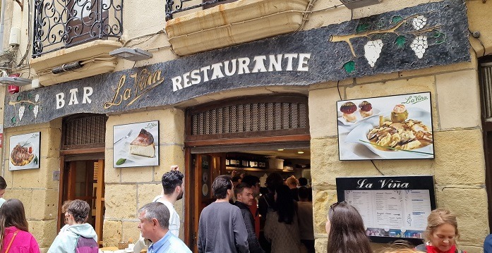 In front of Bar La Viña